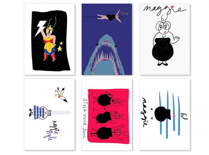 Lot de 6 cartes postales illustrées – Image 3