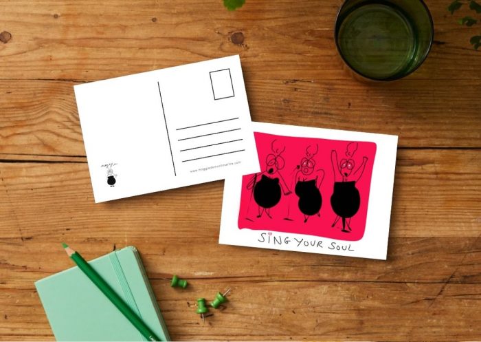 Lot de 6 cartes postales illustrées